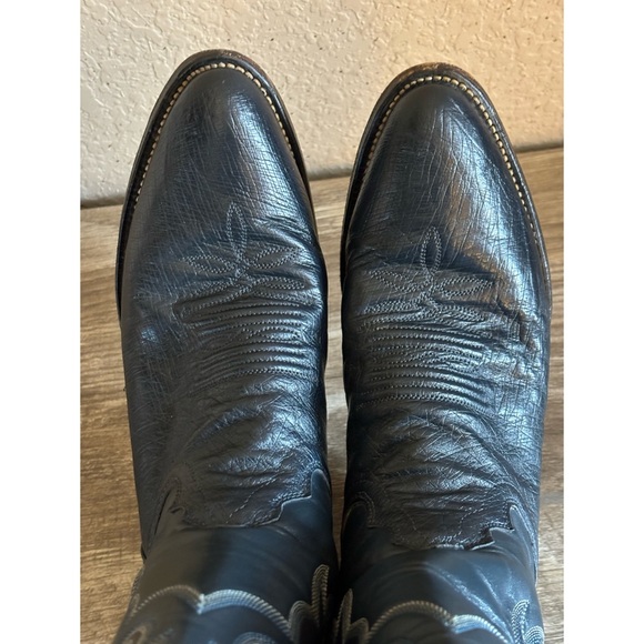 Justin Smooth Ostrich Womens Cowboy Boots - Picture 5 of 16